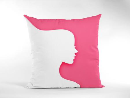 Poduszka dekoracyjna - kobiecy profil (1)